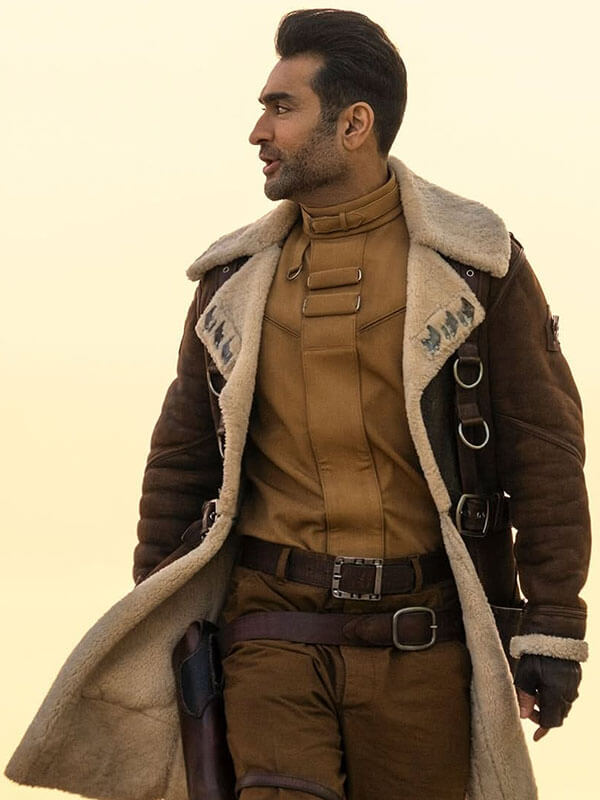 Xander Harkness Fallout Season 02 Brown Suede Coat