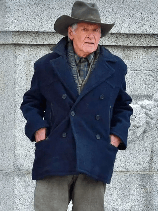 1923 2022 Jacob Dutton Blue Wool Jacket 