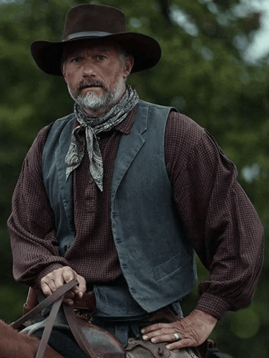 1923 2022 John Dutton Black Cotton Vest