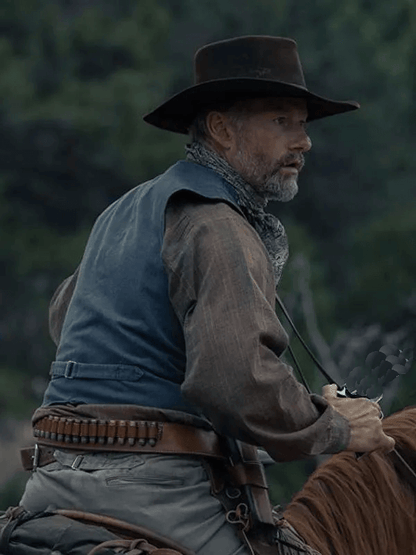 1923 2022 John Dutton Black Cotton Vest