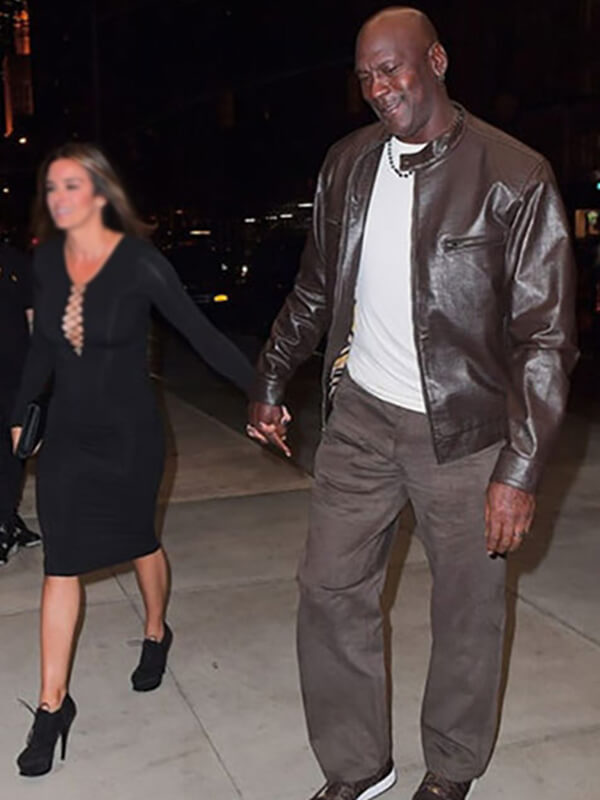 Michael Jordan Dark Brown Leather Jacket