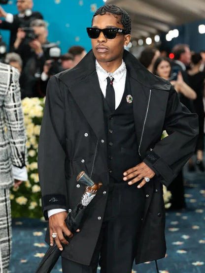 A$AP Rocky Met Gala 2025 Black Marmot Jacket