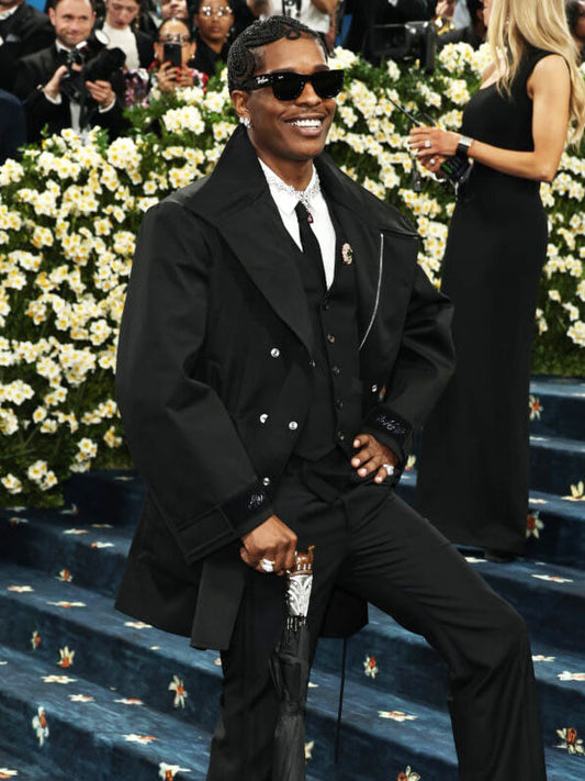 A$AP Rocky Met Gala 2025 Black Marmot Jacket