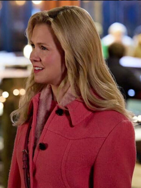 A  Newport Christmas Ella Pink Wool Coat
