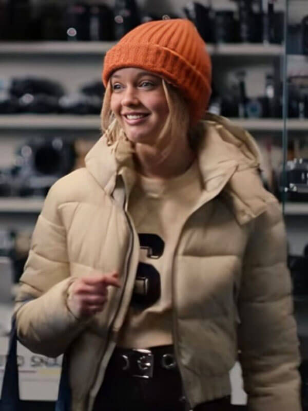 Abby Walker Fool Me Once 2024 Cream Puffer Jacket