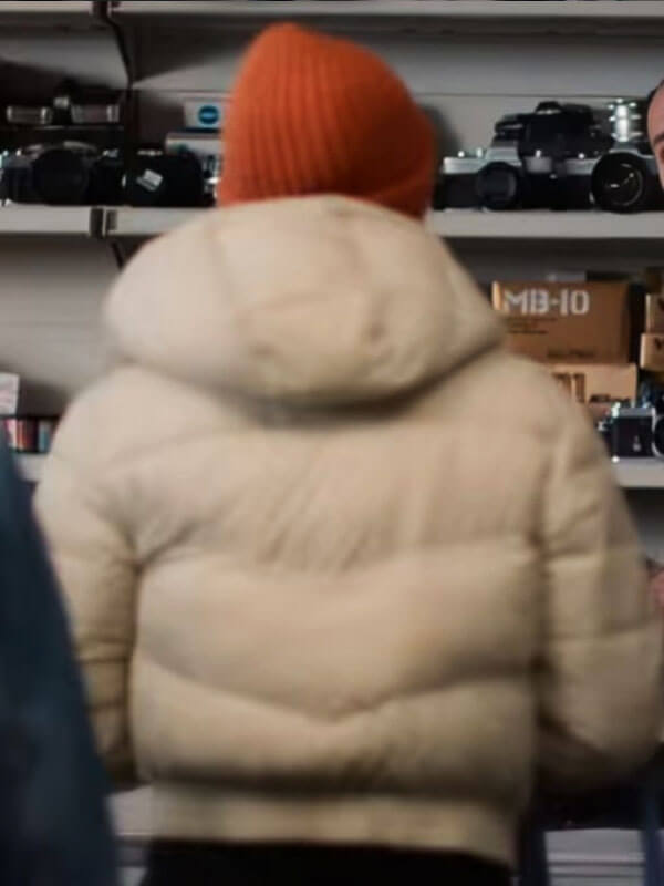 Abby Walker Fool Me Once 2024 Cream Puffer Jacket