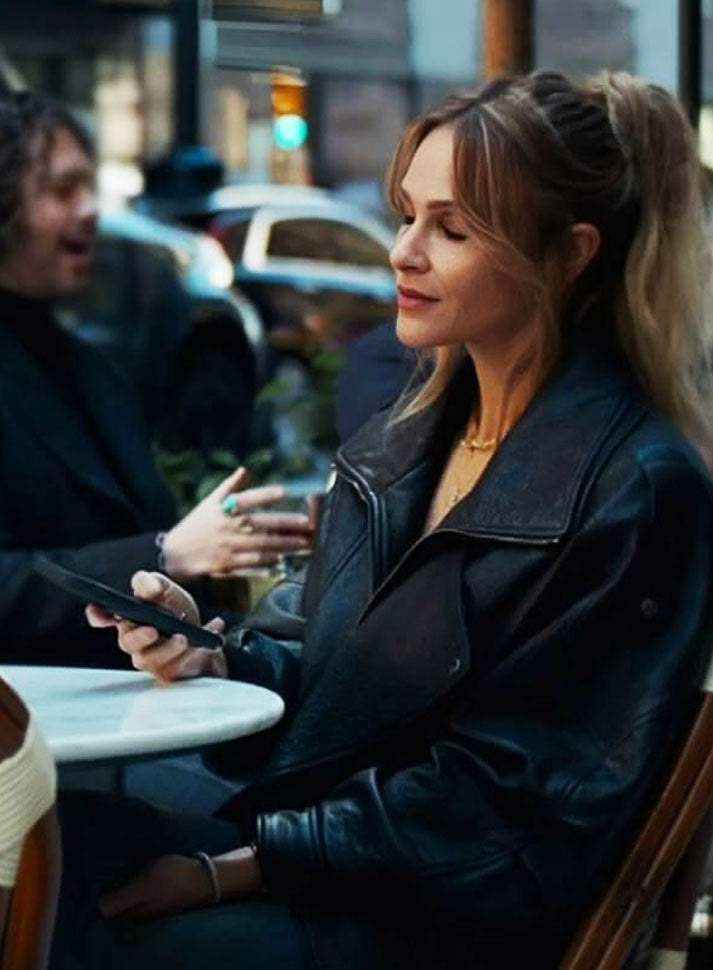 Abigail Reese The Madison Season 01 Black Leather Jacket