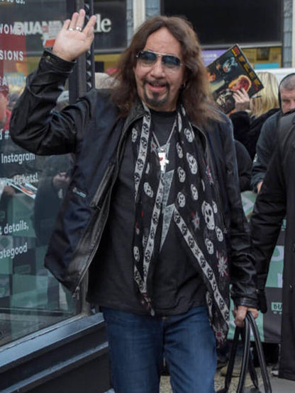 Ace Frehley Newyork Sighting Black Leather Jacket