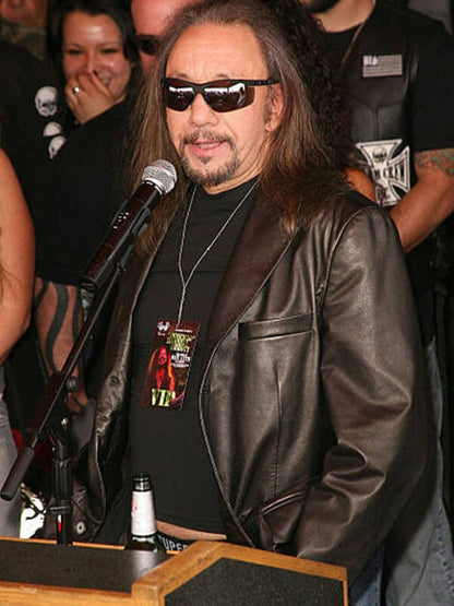 Ace Freyhal Dimebag Induction Brown Leather Jacket