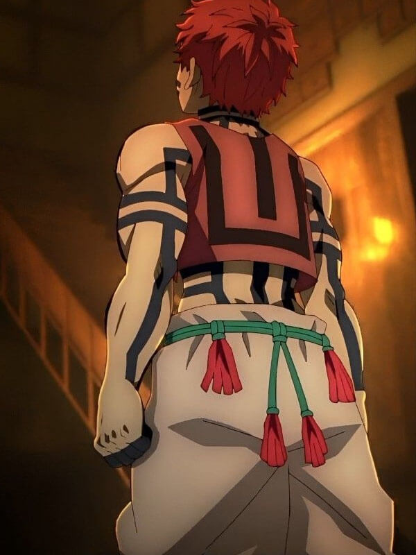 Akaza Demon Slayer Red Vest.