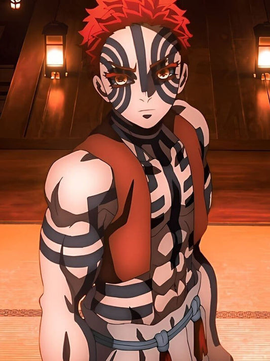 Akaza Demon Slayer Red Vest.