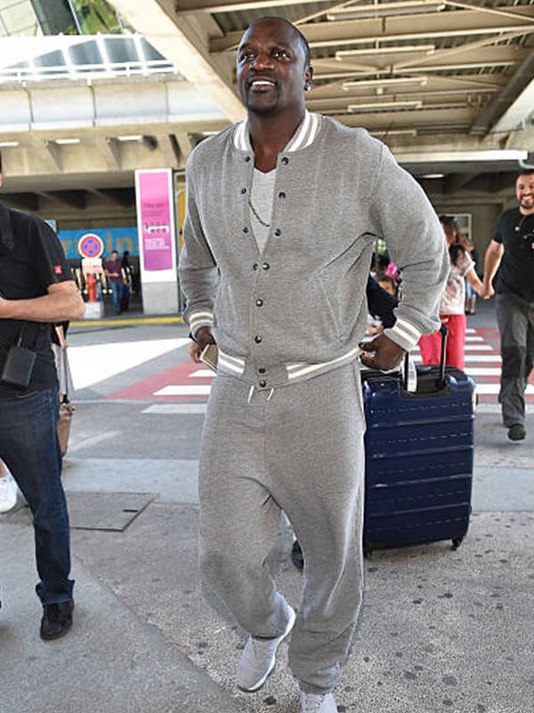 Akon Cannes France Grey Bomber Jacket