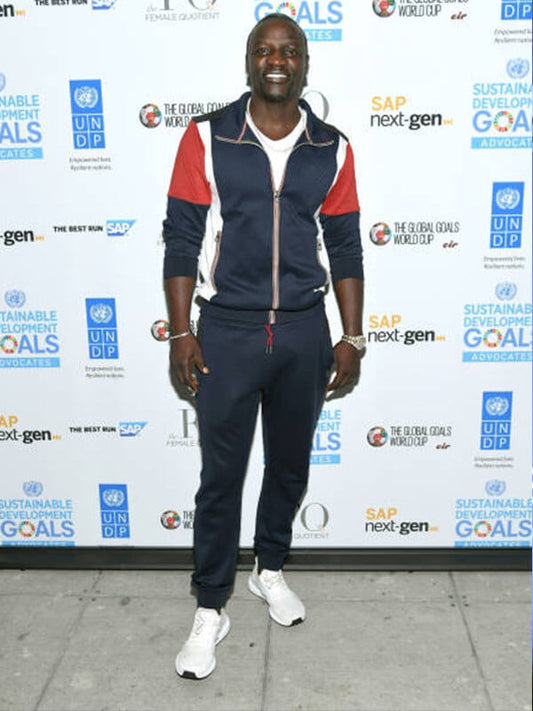 Akon Concordia Annual Summit Blue Track Jacket