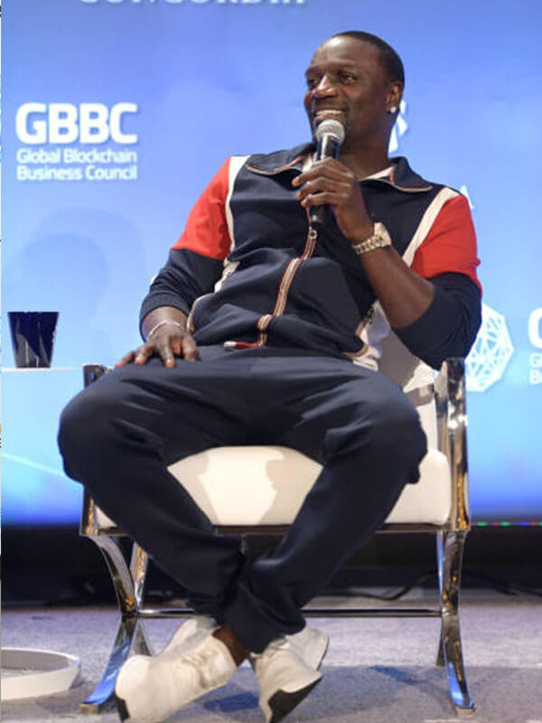 Akon Concordia Annual Summit Blue Track Jacket