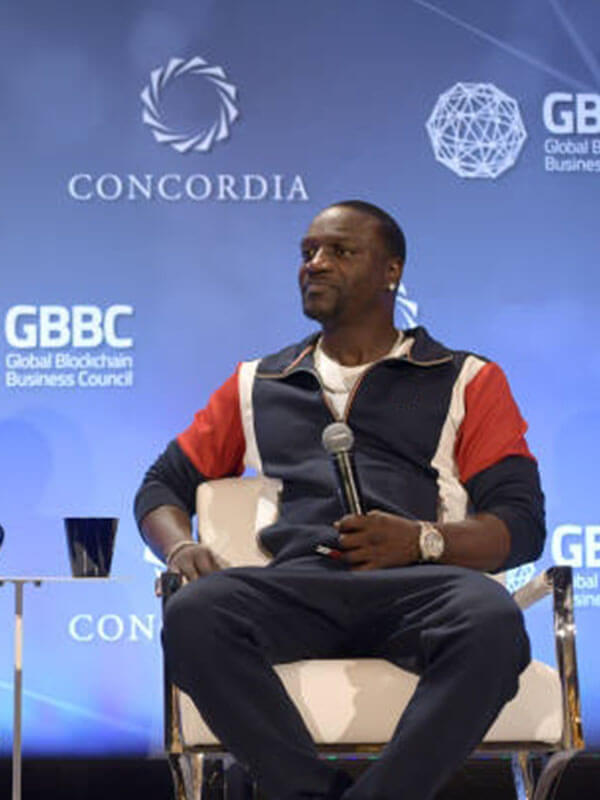 Akon Concordia Annual Summit Blue Track Jacket