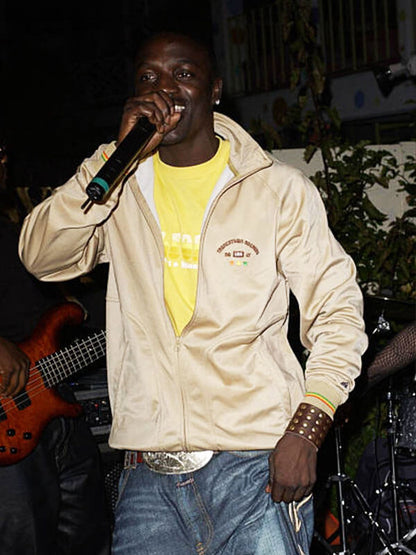 Akon Hennessy Event Tan Bomber Jacket