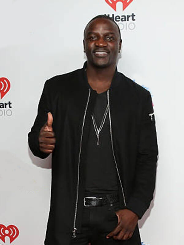 Akon iHeart Radio Fiesta Black Cotton Jacket