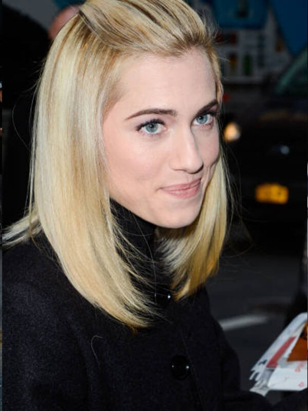 Allison Williams Newyork Sightings Black Cotton Coat