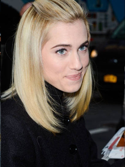Allison Williams Newyork Sightings Black Cotton Coat