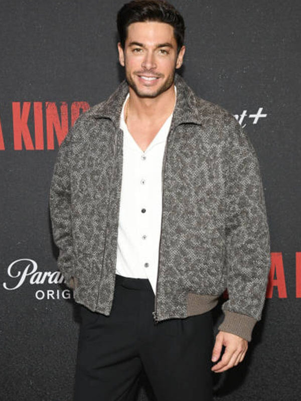 Andrea Denver Tulsa King Premiere Grey Jacket.