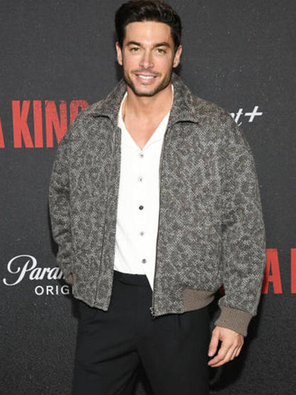 Andrea Denver Tulsa King Premiere Grey Jacket.
