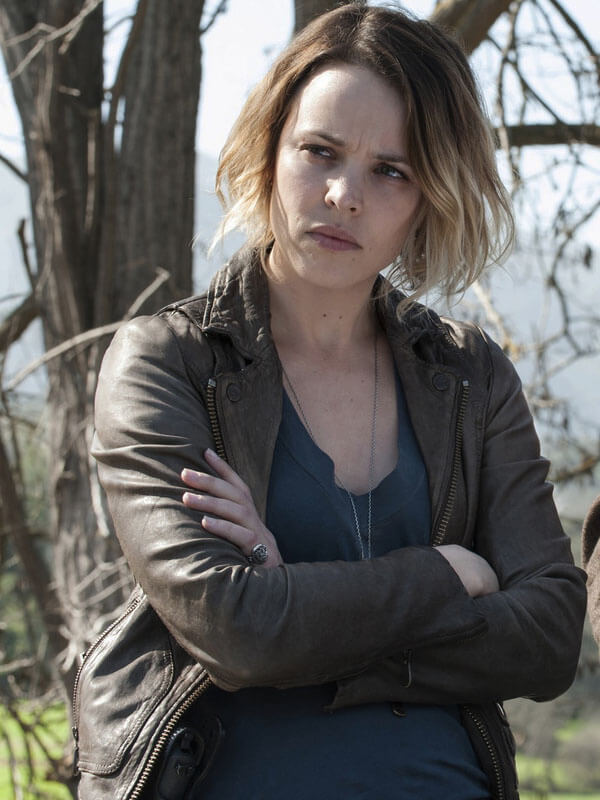 Ani Bezzerides true Detective Season 02 Brown Leather Biker Jacket