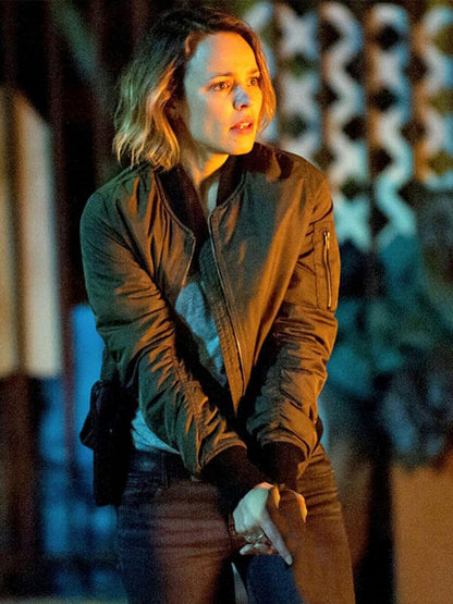 Ani Bezzerides true Detective Season 02 Green Bomber Jacket
