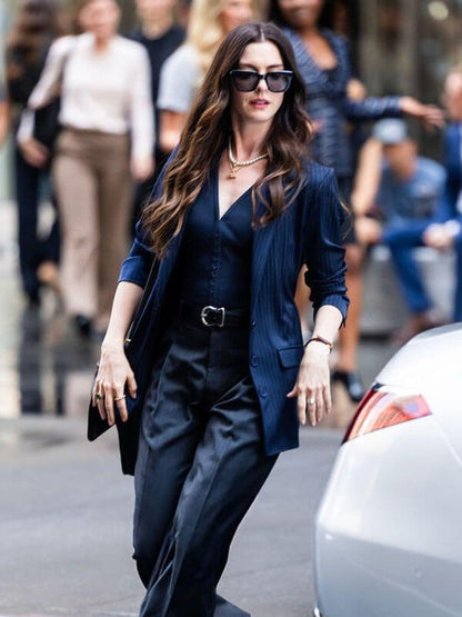 Anne Hathaway The Devil Wears Prada 2 Blue Blazer