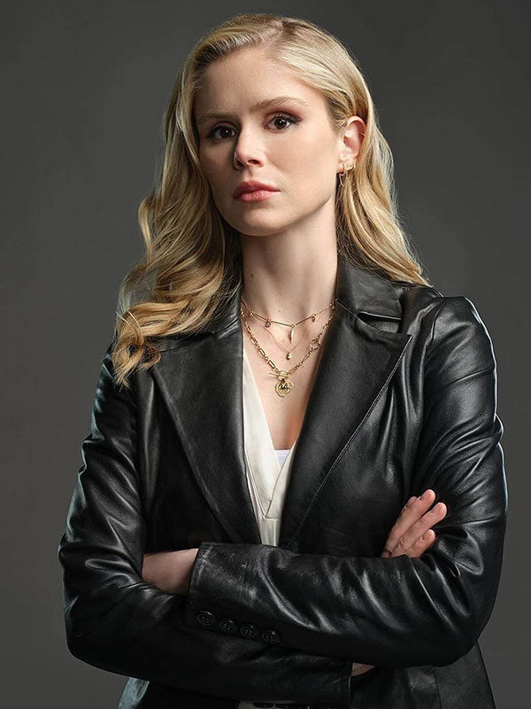 Annie January The Boys Season 04 Black Leather Jacket