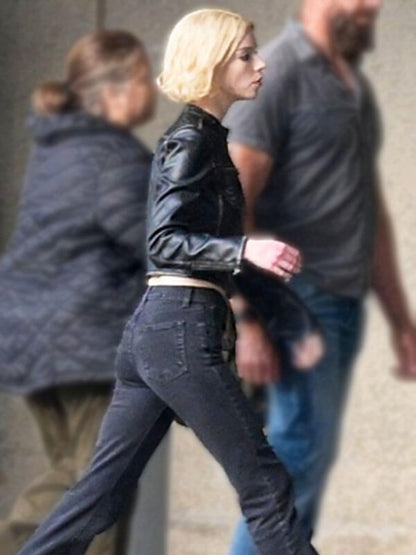 Anya Taylor Joy Lucky Season 01 Black Biker Jacket