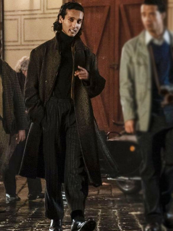Armand Interview With The Vampire Season 02 Grey Tweed Coat