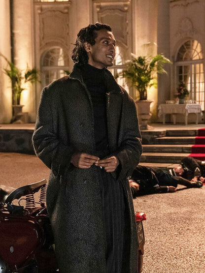 Armand Interview With The Vampire Season 02 Grey Tweed Coat