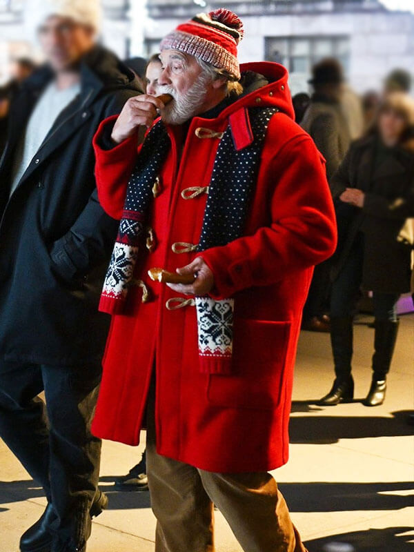 Arnold Schawrzenegger GQ Germany Santa Costume Coat