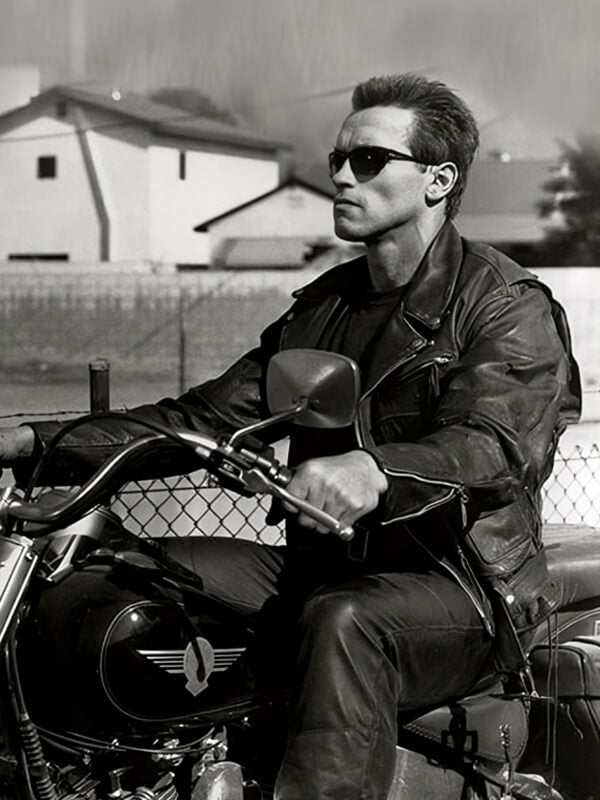 Arnold Schwarzenegger The Terminator 2 Leather Jacket