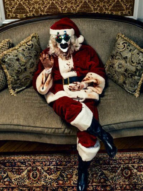 Art The Clown Terrifier 3 Red Santa Jacket