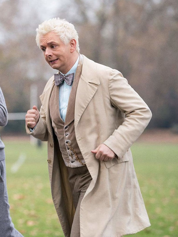 Aziraphale Good Omens Season 01  Beige Cotton Coat