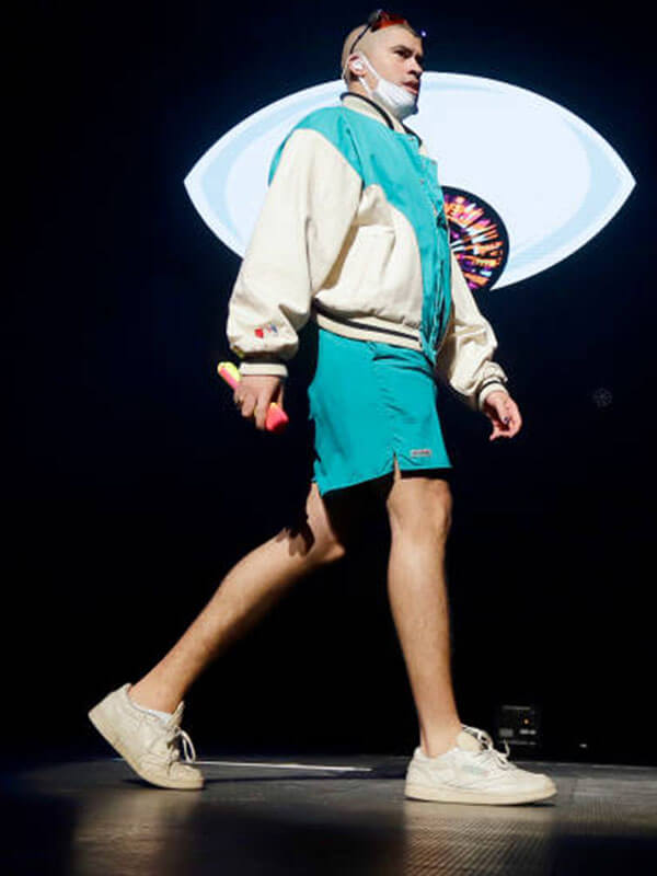 Bad Bunny Spotify Viva Blue Jacket and Short.