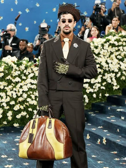 Bad Bunny Met Gala 2025 Black Wool Blazer