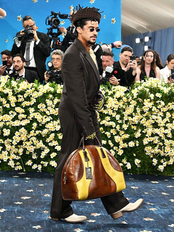 Bad Bunny Met Gala 2025 Black Wool Blazer