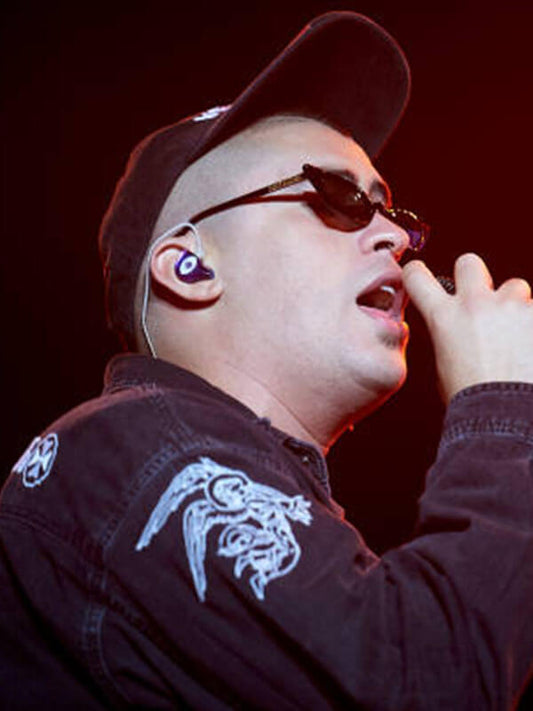 Bad Bunny Rio Babel Festival Black Jacket.