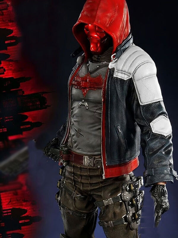 Batman Arkham Knight Multi Quilted Leather jacket