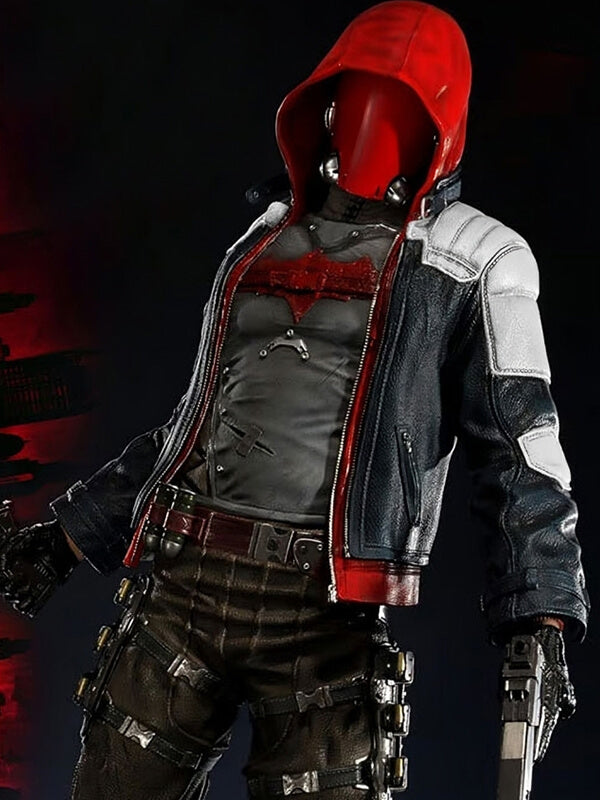 Batman Arkham Knight Multi Quilted Leather jacket