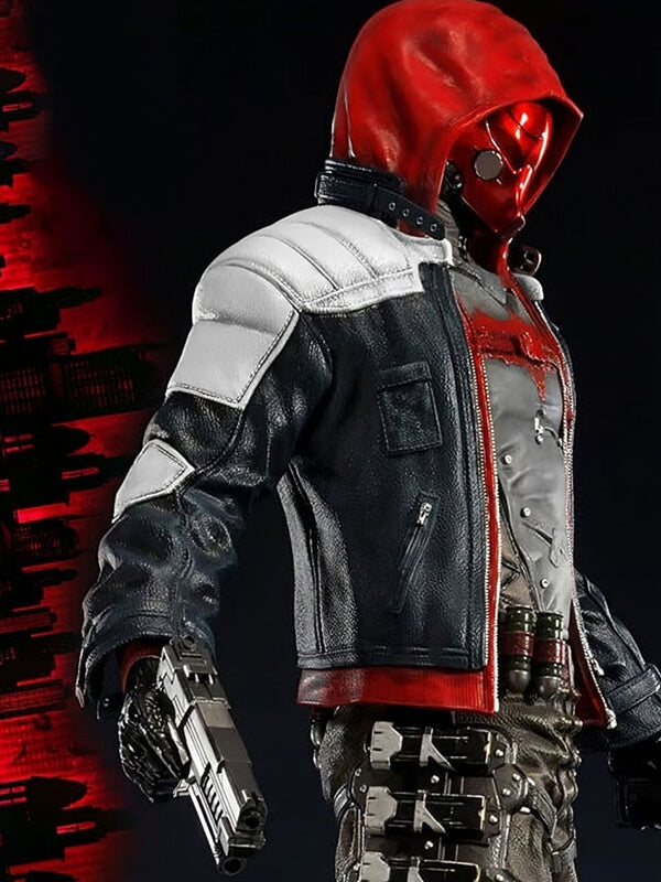 Batman Arkham Knight Multi Quilted Leather jacket