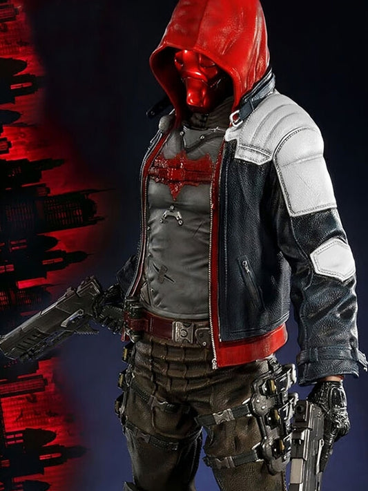Batman Arkham Knight Multi Quilted Leather jacket