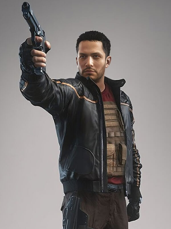 Battlefield Hardline Black Quilted Leather Jacket
