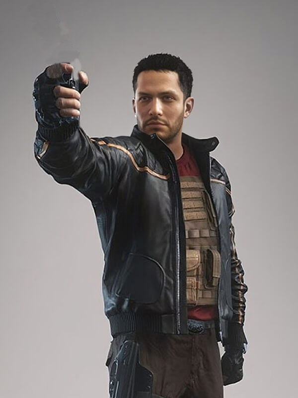 Battlefield Hardline Black Quilted Leather Jacket
