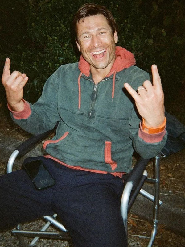 Ben Richards The Running Man Blue Hoodie Jacket.