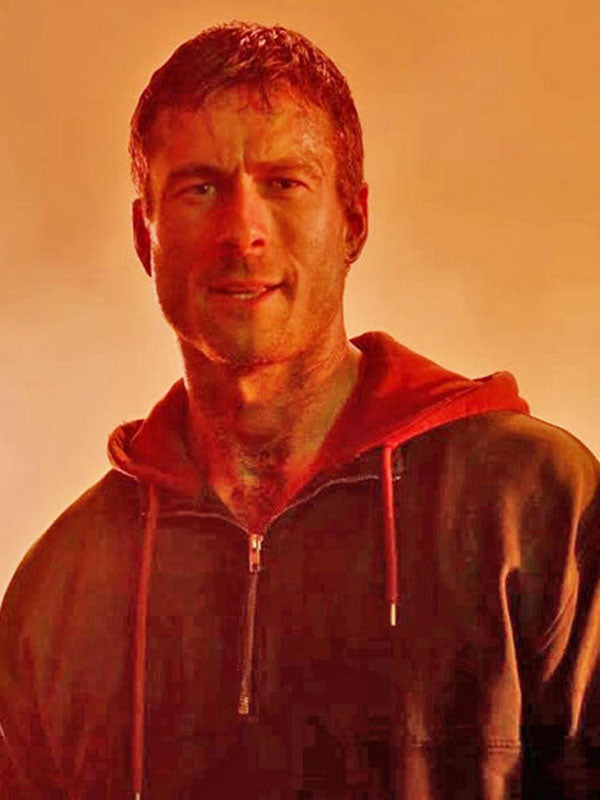 Ben Richards The Running Man Blue Hoodie Jacket.
