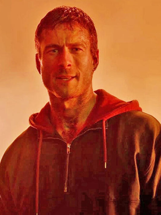 Ben Richards The Running Man Blue Hoodie Jacket.