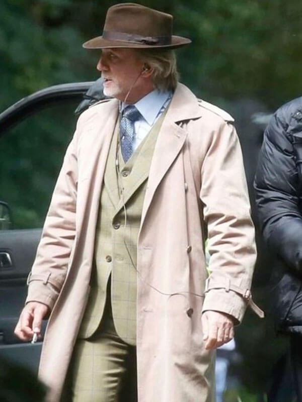 Benoit Blanc Wake up Dead Man Tan Trench Coat